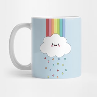 Cute Rainy Cloud & Rainbow Mug